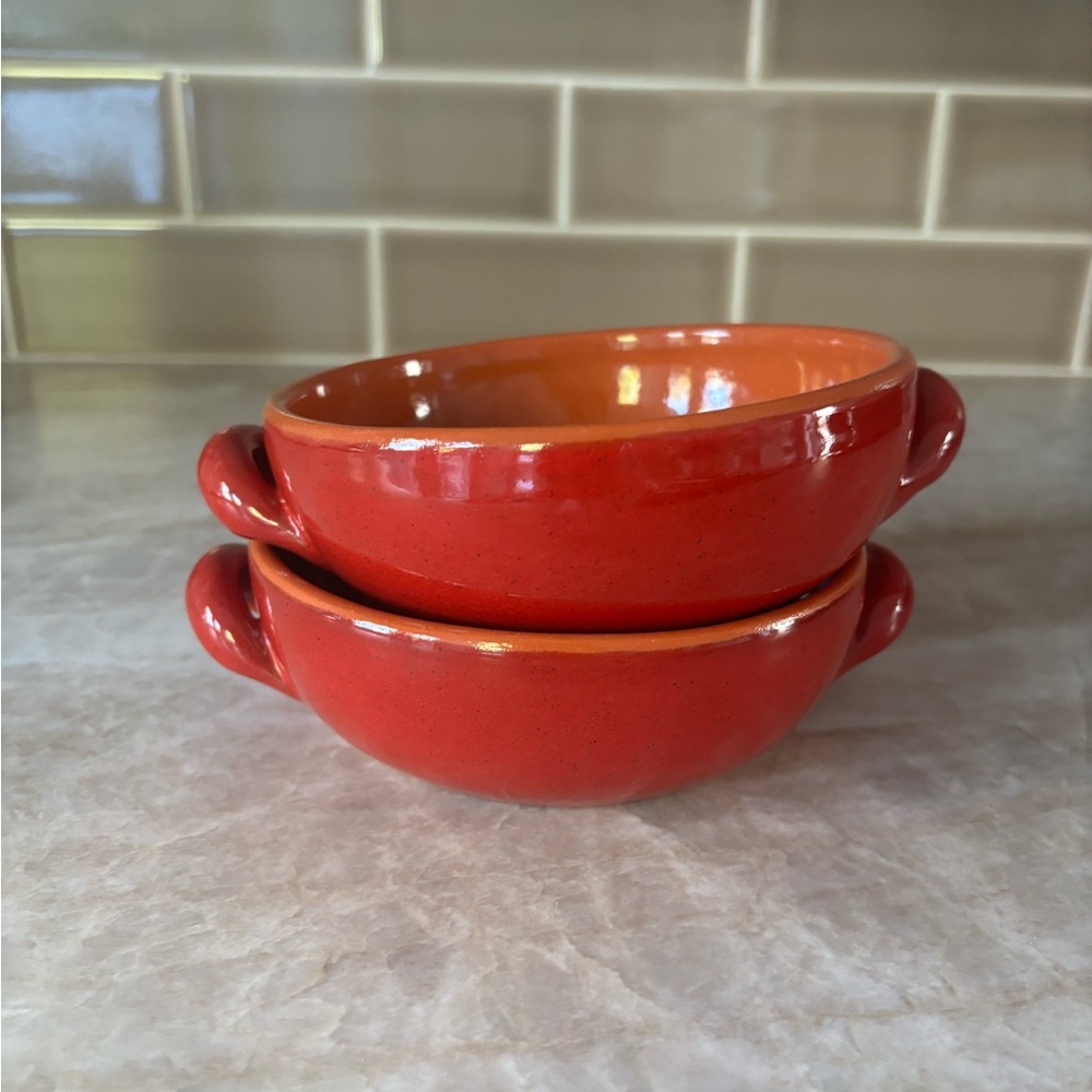 De Silva Terracotta Red Casserole Baking Serving Bowls 
Made in Italy